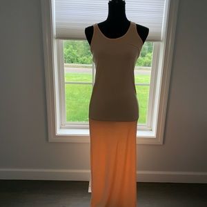 Summer  peach colored maxi dress size M